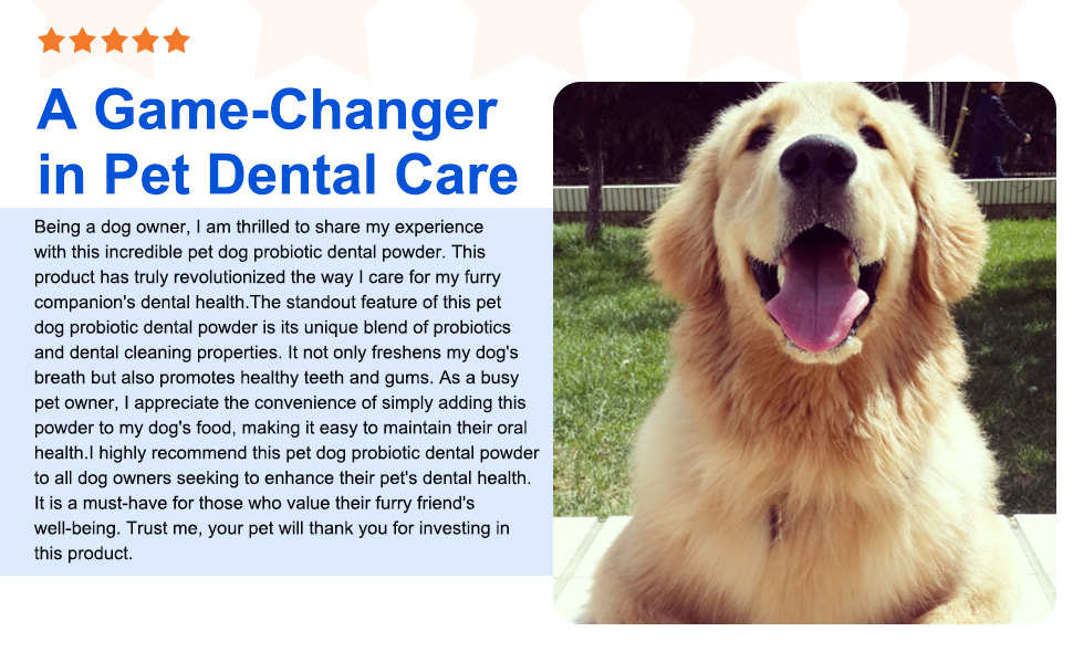 Dog Teeth Cleaning Powder