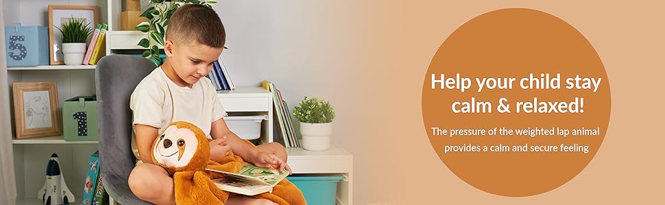 Weighted Lap Pad for Kids | Calming & Comforting | Weighted Lap Animal | Sensory Weighted Animals