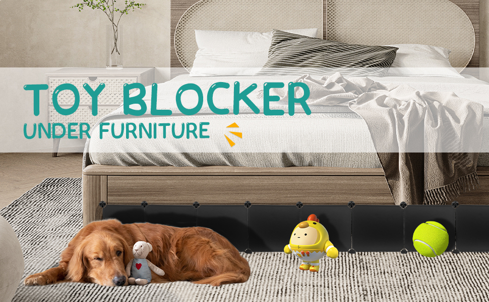 Under Couch and Bed Blocker for Pets, 11.8”L x 11.8”W Keep