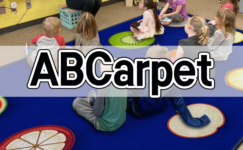 ABCarpet Classroom Rug Fruit Classroom Carpet with 12Seats