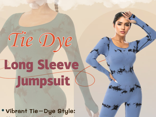 Amazon.com: JBT Tie Dye Athletic jumpsuits for Women Tummy