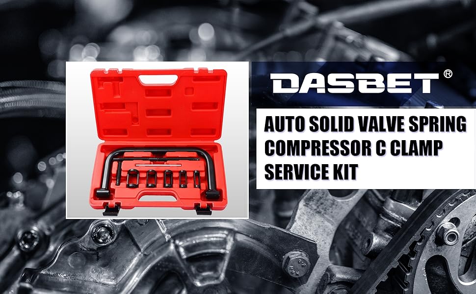 DASBET Auto Solid Valve Spring Compressor C Clamp Service Kit Automotive