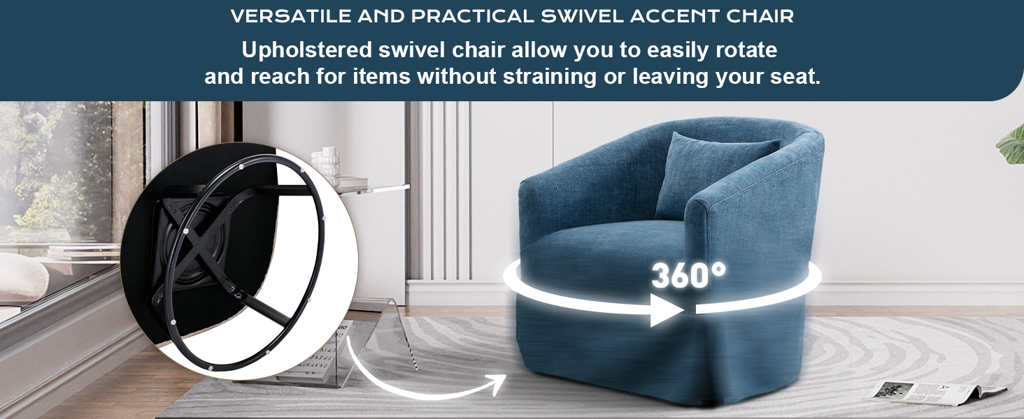 accent chair swivel