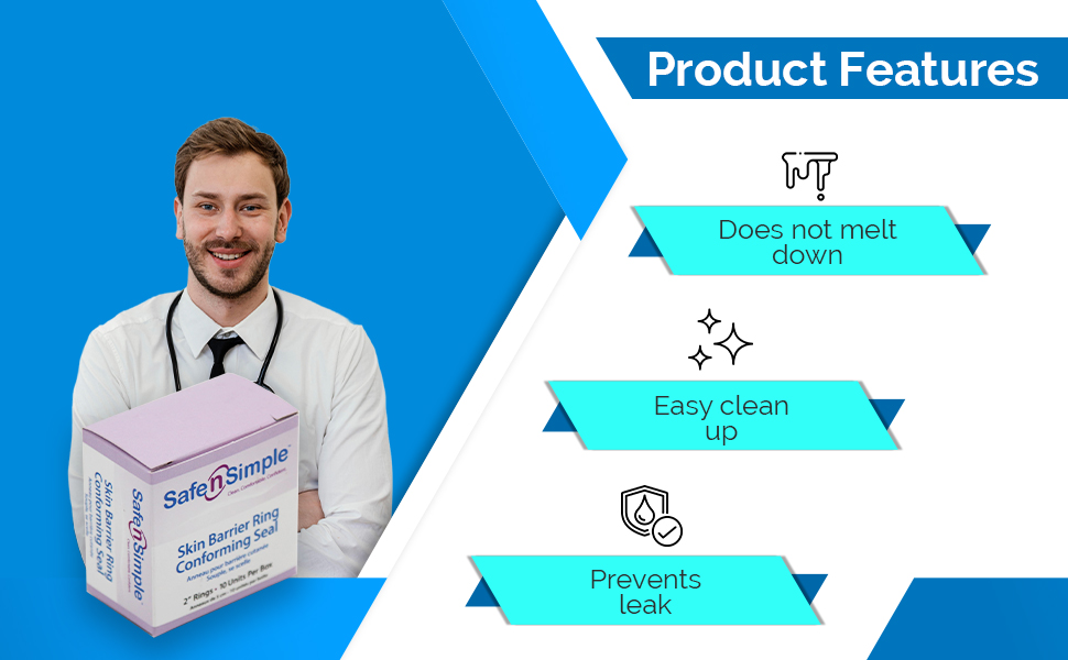 Safe n' Simple Longevity Ostomy Barrier Ring 2" Stoma