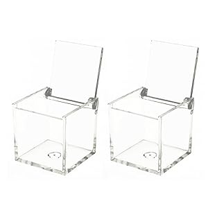 アクリルケース 透明 ロゴ付き x2 アクリルケース 透明 ロゴ付き x2