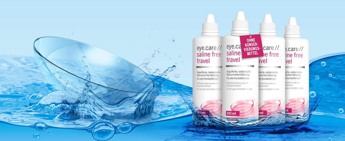 eyecare // saline free pH-neutrale Premium Kochsalzlösung ohne Konservierungsmittel