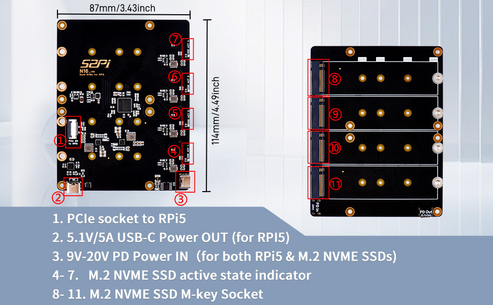 pi様　専用 Amazon.co.jp: GeeekPi N16クアッドNVMe拡張ボードRaspberry Pi
