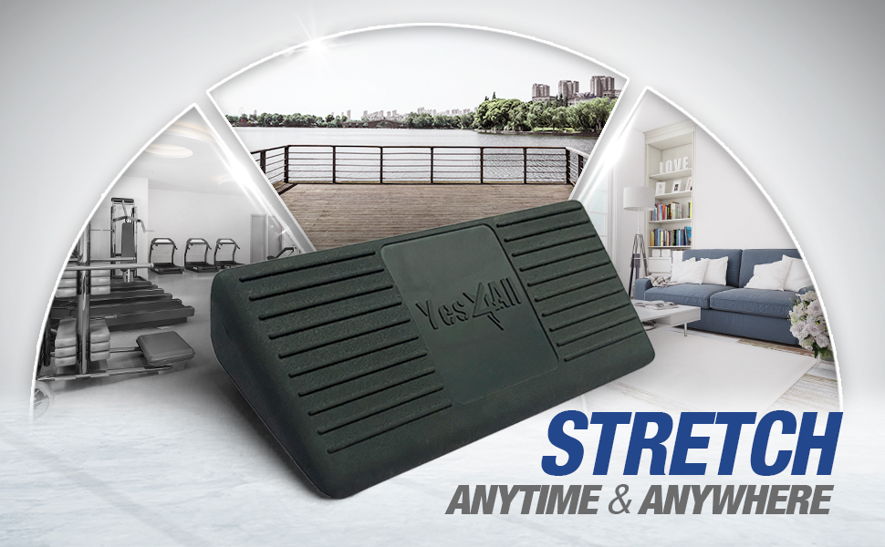 Utilize the rubber ankle & sciatica stretcher indoors and outdoors for flexible exercise routines 