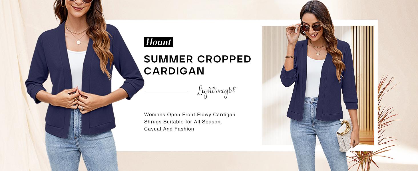 3207-Navy Blue Cardigan Sweater