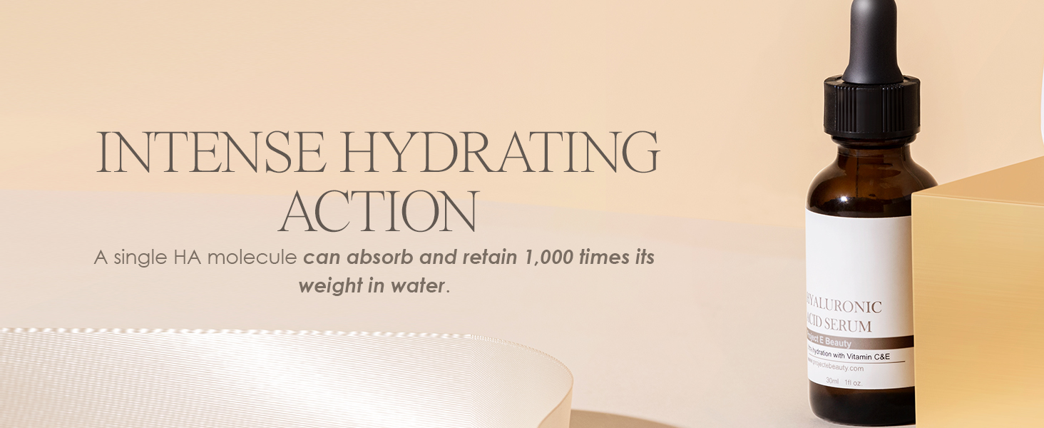 hyaluronic acid serum for face hydrating plumping moisturizing anti-aging anti-wrinkle elasticity