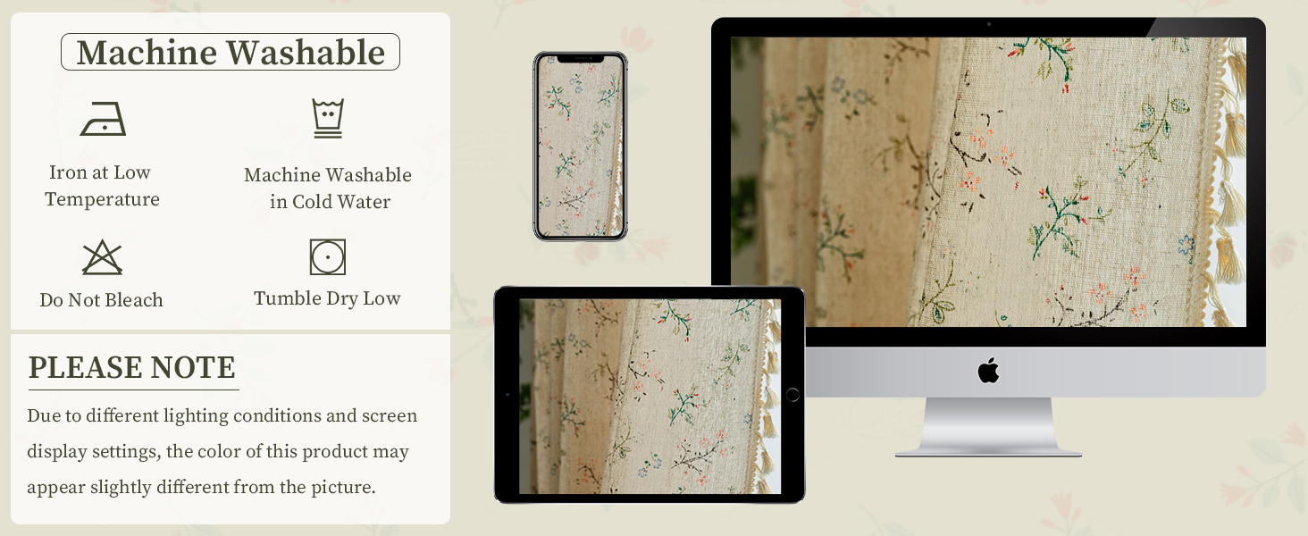 floral curtains
