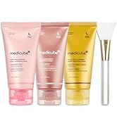 medicube Korean Overnight Glow Mask Trio:PDRN Caffeine & Collagen & Kojic Acid Turmeric Overnight...