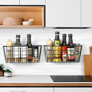 adhesive wall basket