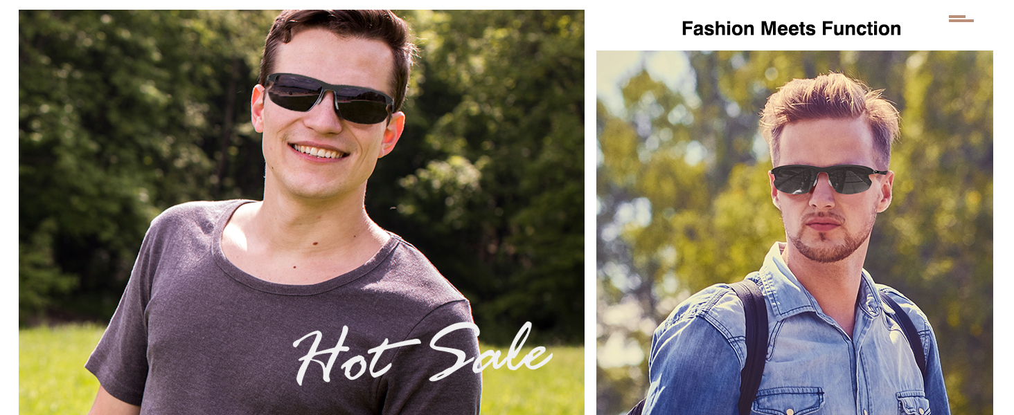 Luxury Men's Fibra de carbon Rectangular Sunglasses for men 