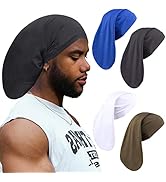 Leeven Dreadlock Accessories Long Hair Dreads Head Wrap Sleep Cap Hair Long Bonnets for Men Women