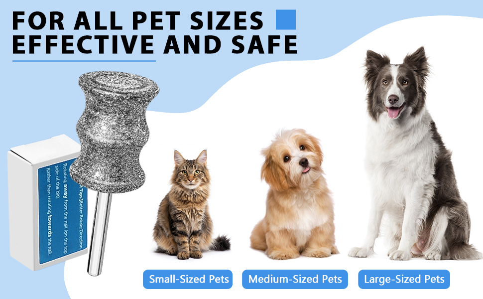 Dog Nail Grinder Wheels Heads Bits For Dremel