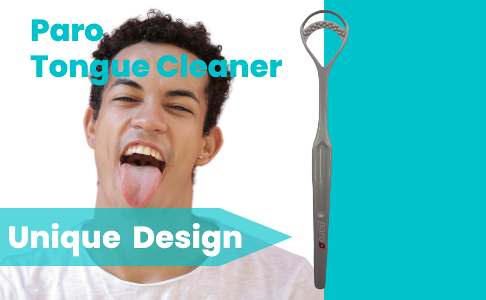 Paro Tongue Scraper Tongue Cleaner with Close Blade