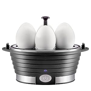 Chefman egg cooker poaching tray vs egg tray comparison