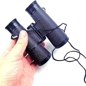 Close-up of binocular lenses
