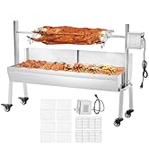 Jocisland Electric Rotisserie Grill Kit with Windscreen, 46