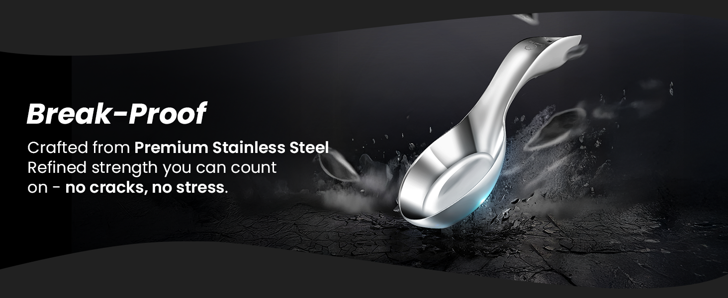 Crafted from Premium Stainless Steel Refined strength you can count on - no cracks, no stress.