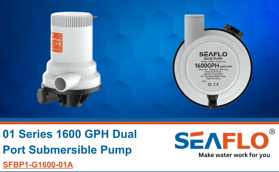 01 Series 1600 GPH Dual Port Submersible Pump