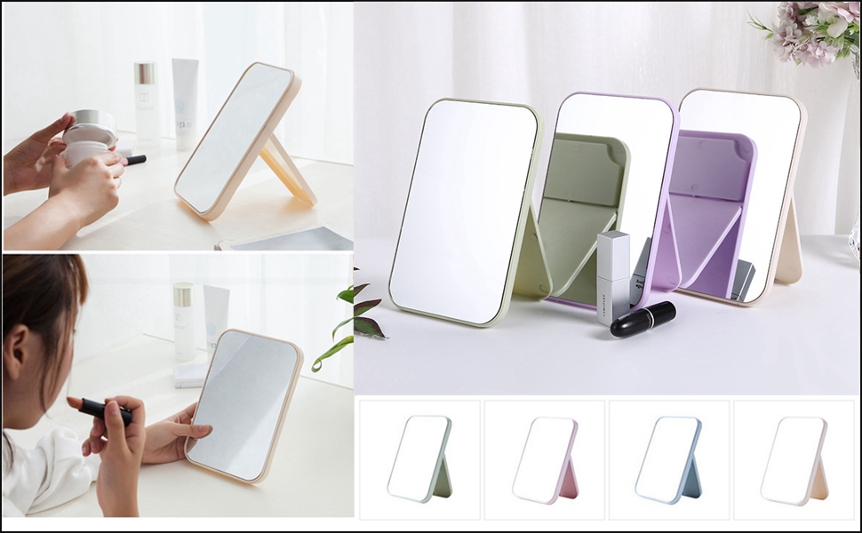 flyorigin Miroir Super HD Table Miroir Support Pliable Conçu Maquillage