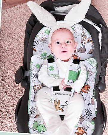 infant car seat insert head support baby compatible with baby seat