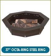 Pilot Rock Octa-Ring Steel Campfire Ring - 37in. Dia. Model Number IO-30/8