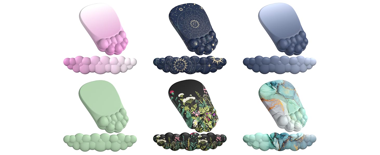 ANGKOYT Ergonomic Mouse pad and Keyboard Wrist Rest,2 in1