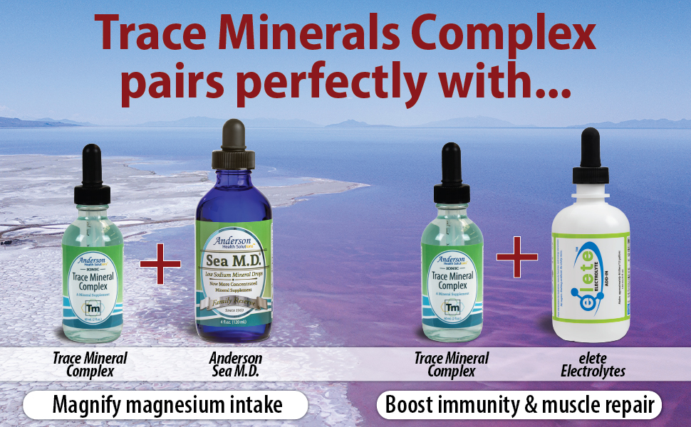pair trace mineral complex with anderson sea m.d. or elete citrilyte