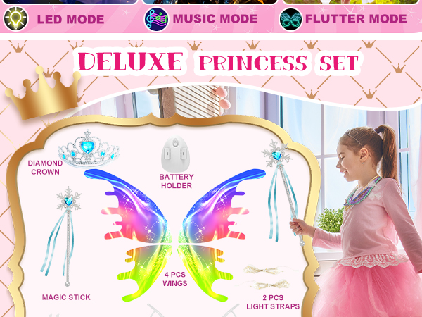 Amazon.com: Electric Light Up Butterfly Wings Moving with