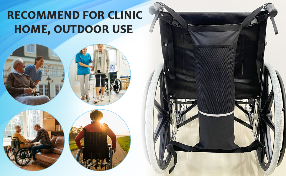 Oxygen Cylinder Bag for Wheelchair & Knee Scooter O2 Tank Carrier