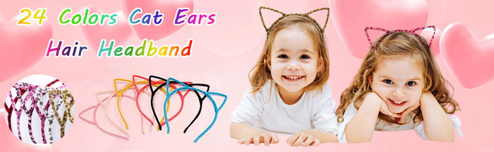 cat ear hair headbands