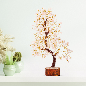 rose quartz tree natural gemstone energy balancing