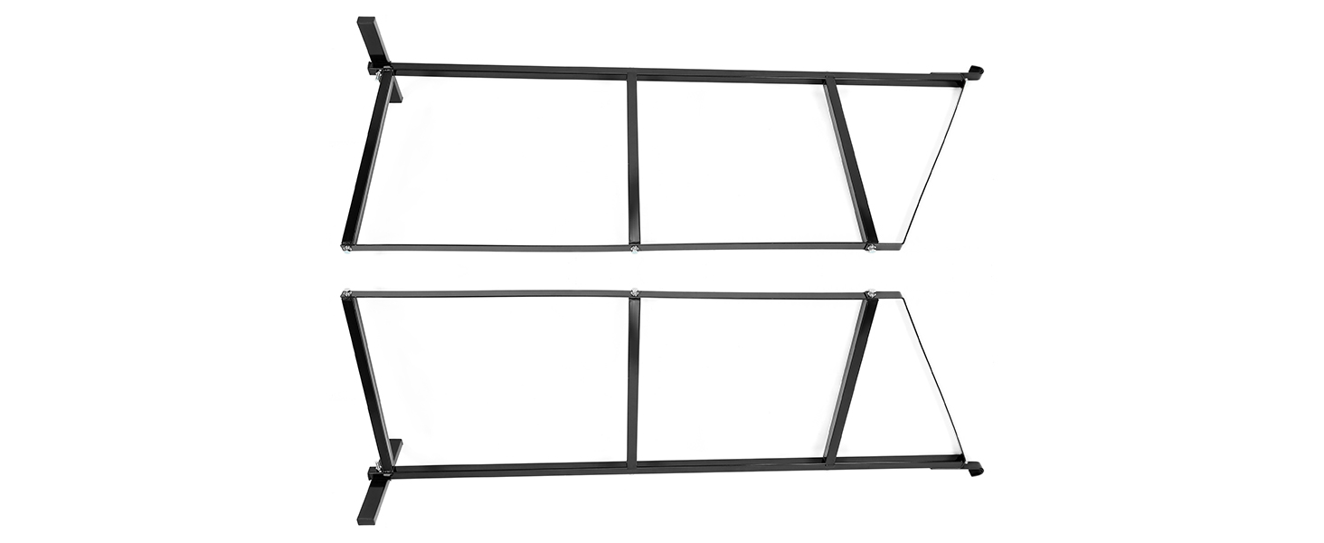 HECASA Cargo Shipping Container Shelving Shelf Brackets Black Powder