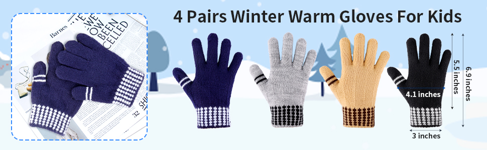 kids winter gloves