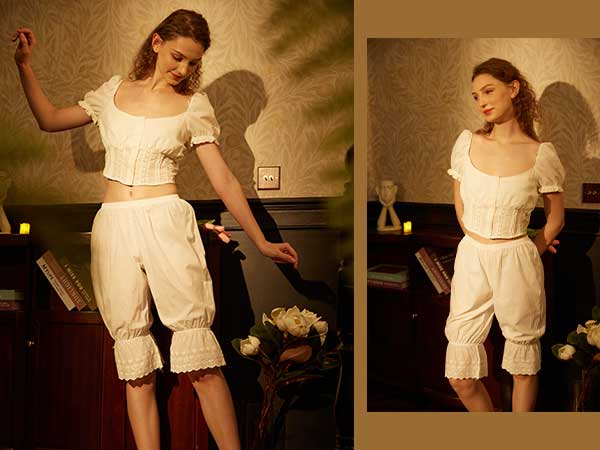 Amazon | [BEAUTELICATE] かぼちゃパンツ ペチパンツ レディース