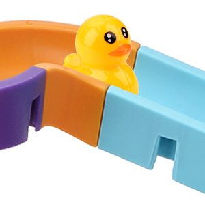 Vibbang Bath Toys for Toddlers, Baby Bath Toys Water Slide With Wind-Up Duck, Water Track Bathtub Toys, Interactive Ferris Wheel Bath Toys, Bath Duck Slide Toy, DIY Educational Watermill Toy (48 Pcs) 22 Bath Toys for Toddlers Baby Bath Toys Water Slide Water Track Bathtub Toys