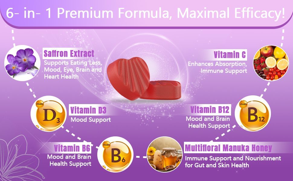 Saffron Supplement Gummies 100 Pure Saffron Extract