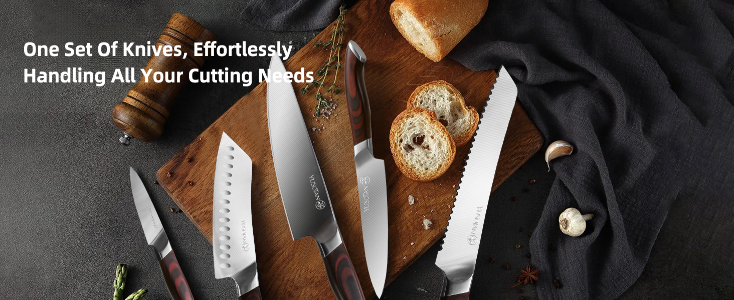 5 Pieces Kitchen Knife Set