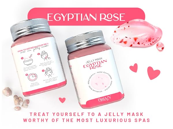 Amazon.com : BRÜUN Peel-Off Egyptian Rose Jelly Mask for
