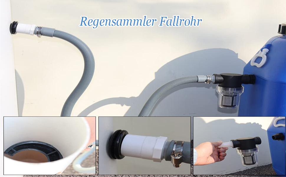 Regenwassersammler für Fallrohre 70100mm, Regensammler Fallrohr mit