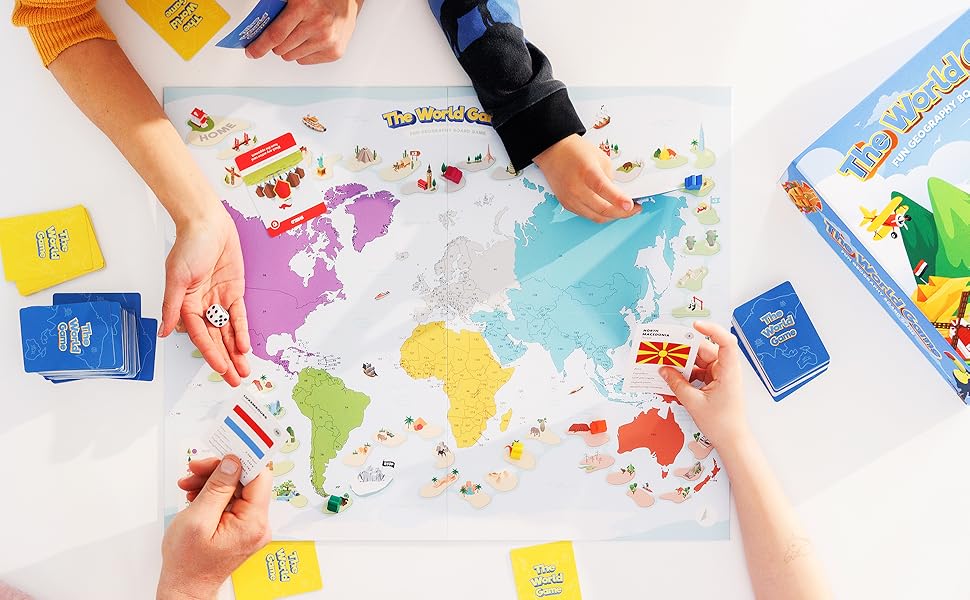 The World Game - Lustiges Geographie Brettspiel - Welt Lernspiel für ...