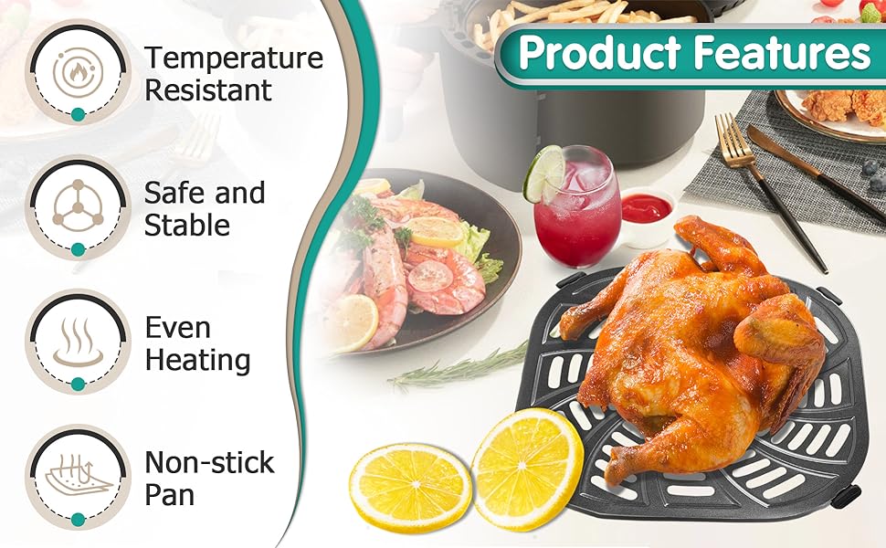 Air Fryer Grill Pan for Gourmia GAF798 3