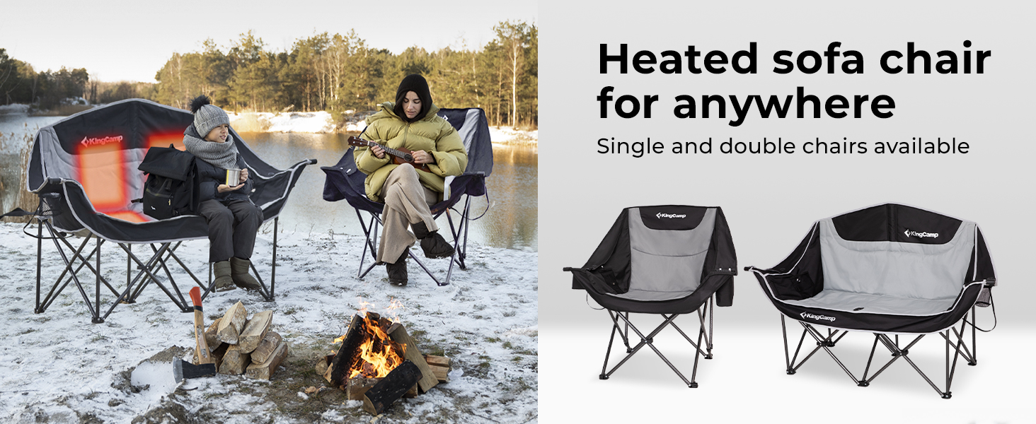 kingcamp heated camping chair