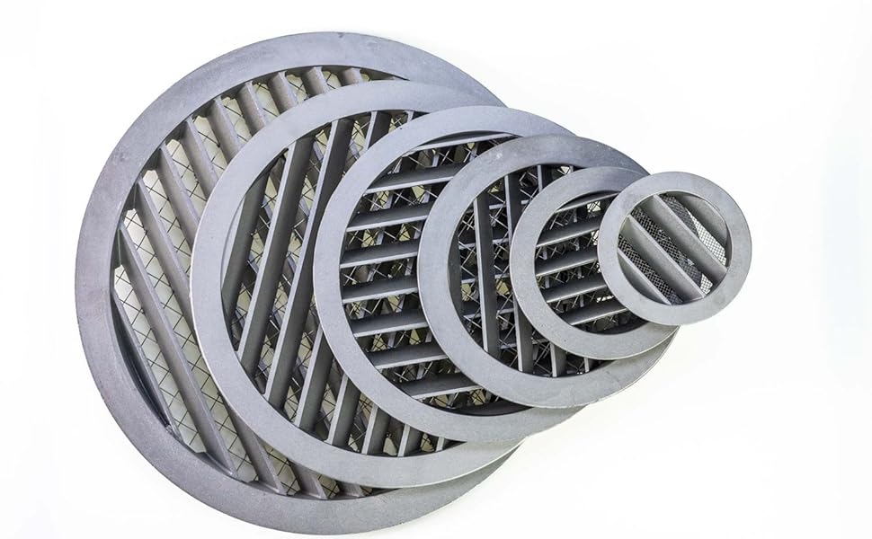 PROFIMO - Grille de ventilation FURIANA acier galvanisé anti-rongeur, anti-insecte  30x47mm perforation diamètre 3mm longueur 2,5m