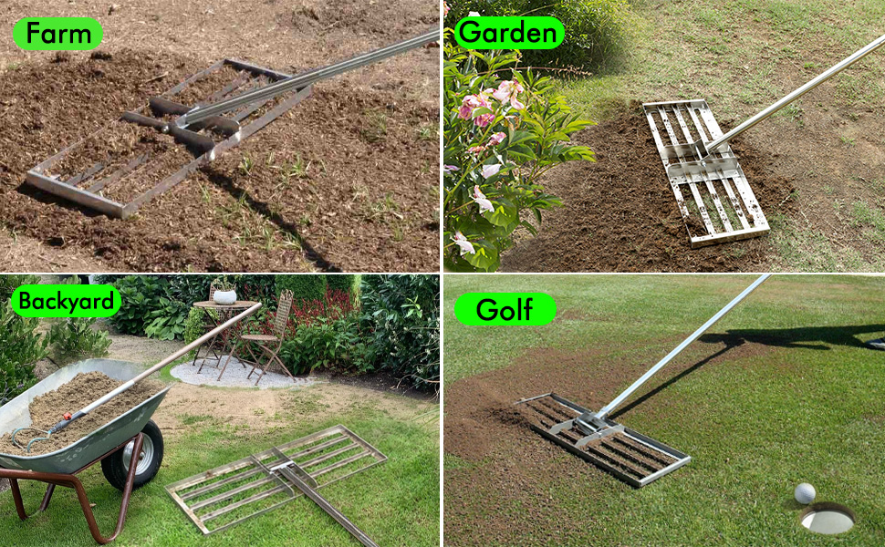 Opmeiro Lawn Leveling Rake