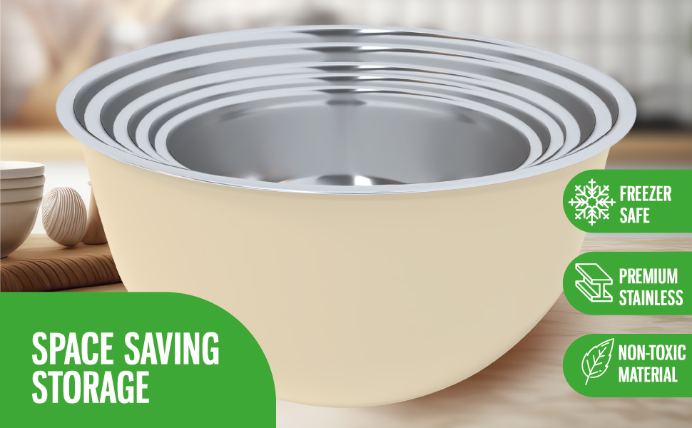 Large Salad Bowl with Lid 1Pack Stainless Steel Mixing