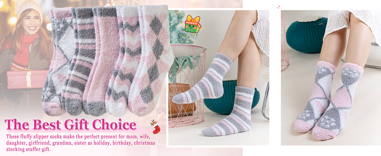 fuzzy socks for women